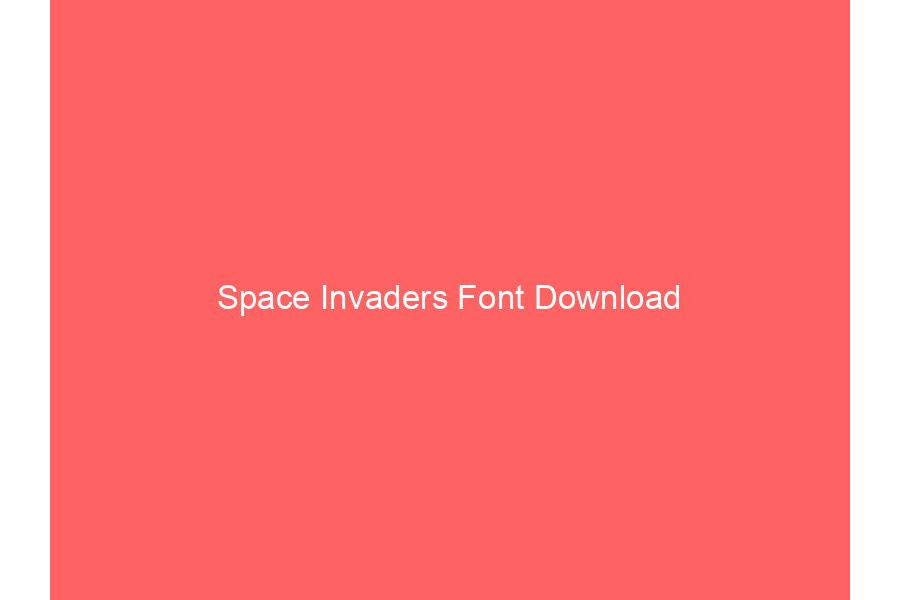 Space Invaders Font Download