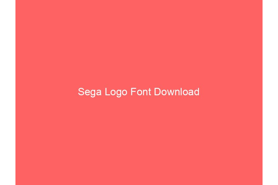 Sega Logo Font Download