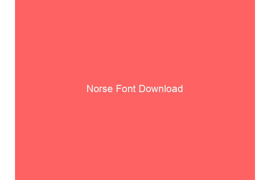 Norse Font Download