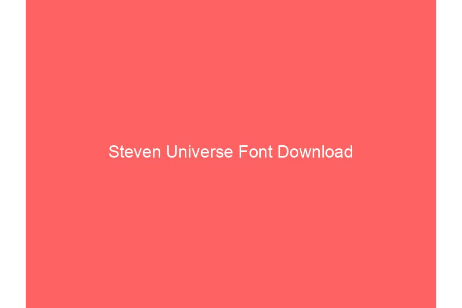 Steven Universe Font Download