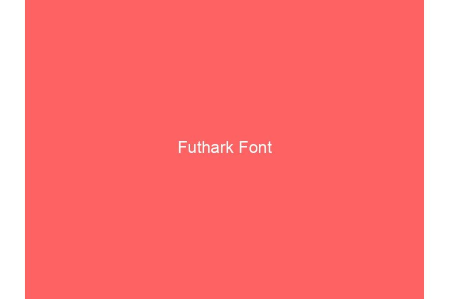 Futhark Font